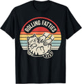 Rolling Fatties Funny Cat Pet Lover Graphic T-Shirt