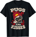 Pugs and Kisses Funny Furry Pet Lover T-Shirt