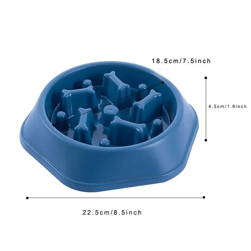 Slow Feeder Dog Bowl – Anti-Choking Puzzle Food Dish