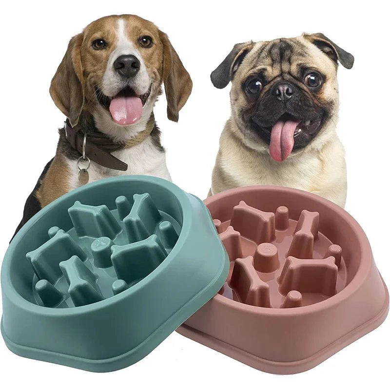Slow Feeder Dog Bowl – Anti-Choking Puzzle Food Dish