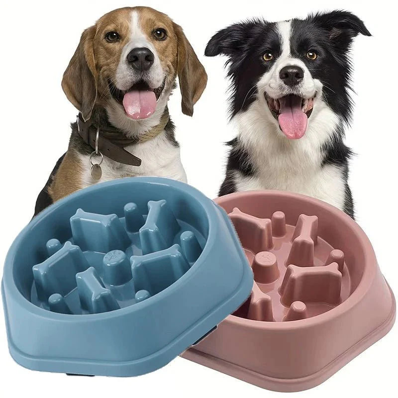 Slow Feeder Dog Bowl – Anti-Choking Puzzle Food Dish