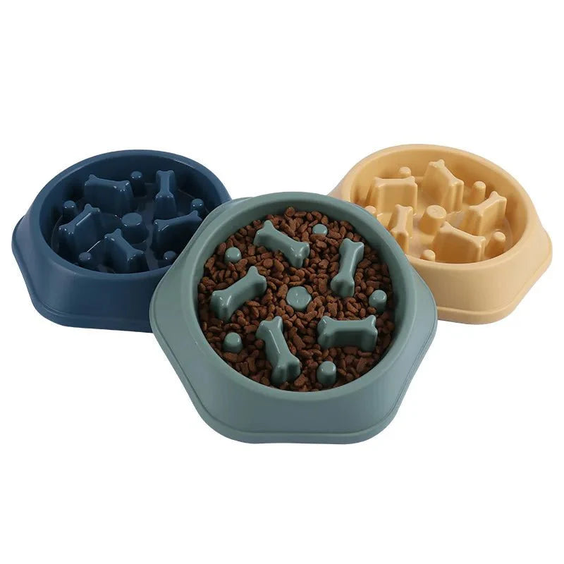 Slow Feeder Dog Bowl – Anti-Choking Puzzle Food Dish