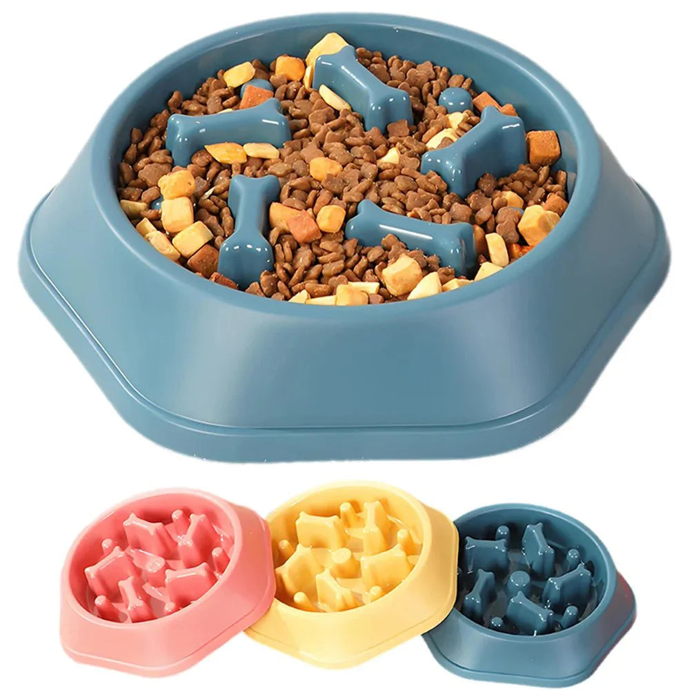 Slow Feeder Dog Bowl – Anti-Choking Puzzle Food Dish