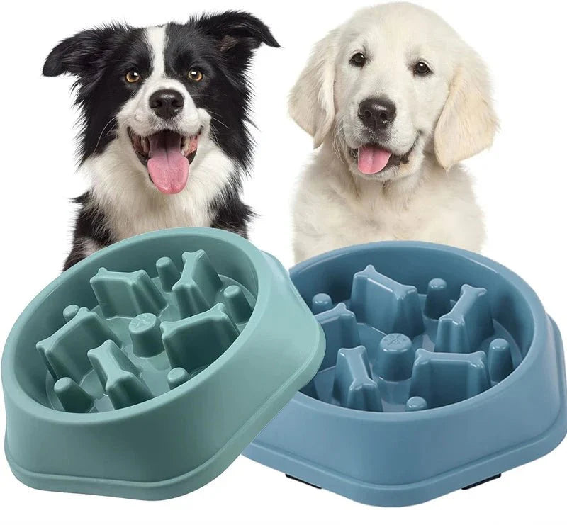 Slow Feeder Dog Bowl – Anti-Choking Puzzle Food Dish