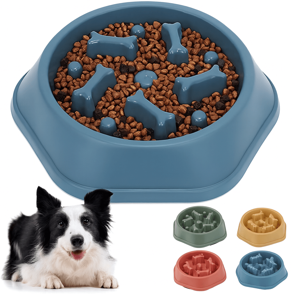 Slow Feeder Dog Bowl – Anti-Choking Puzzle Food Dish