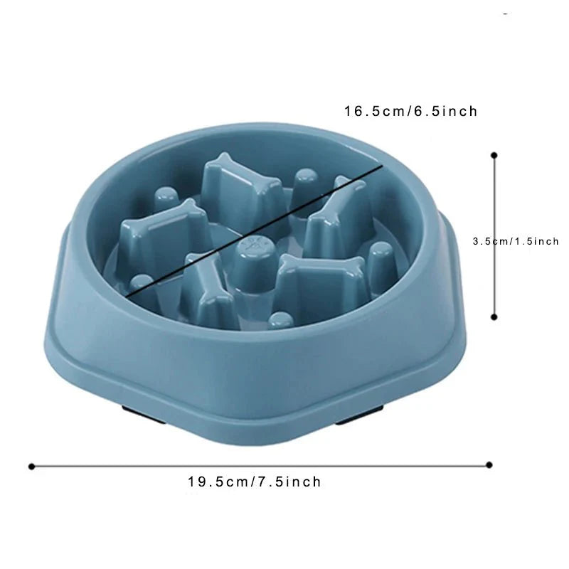 Slow Feeder Dog Bowl – Anti-Choking Puzzle Food Dish