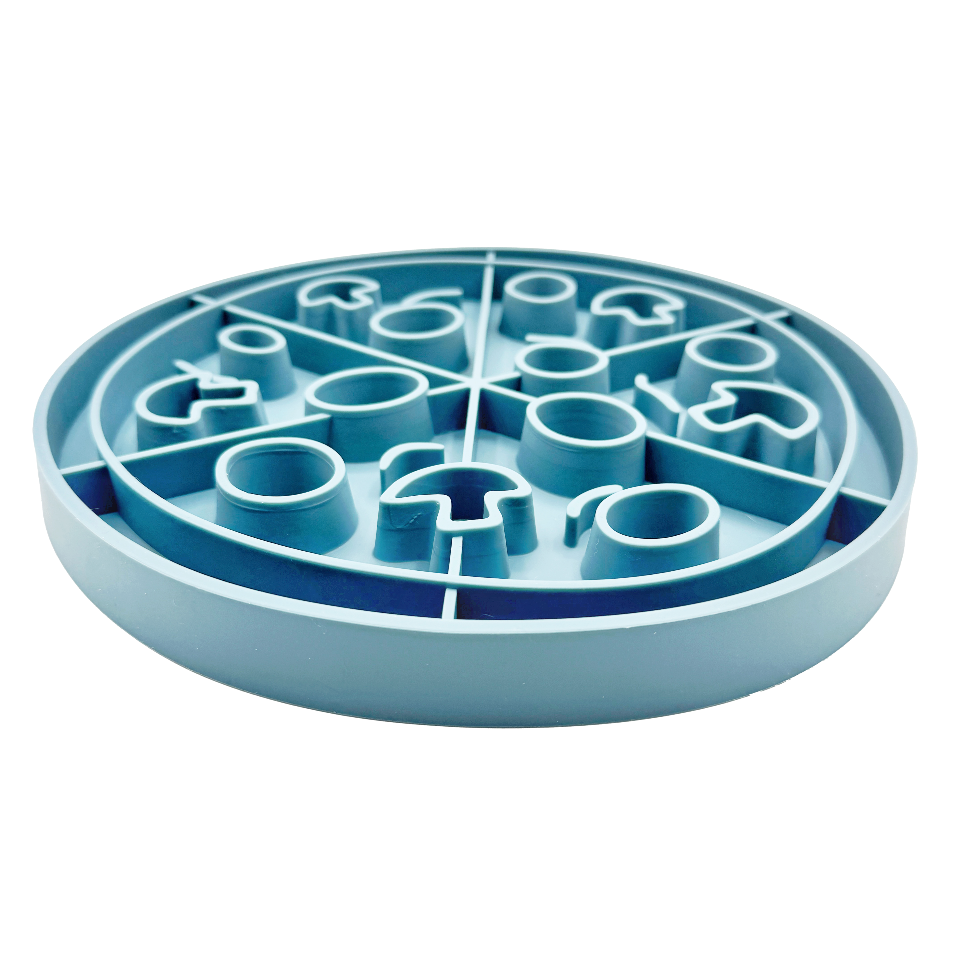 Pizza Snack Mat: 2-in-1 Lick Mat Slow Feed Bowl Combo